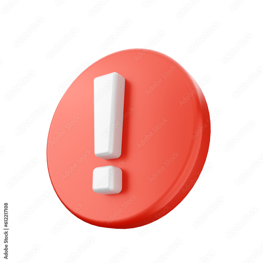 3d caution warning danger alert sing icon illustration render 3d caution warning danger alert sing icon illustration render