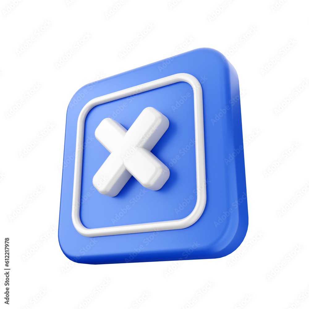 Obraz premium 3d caution warning danger alert sing icon illustration render