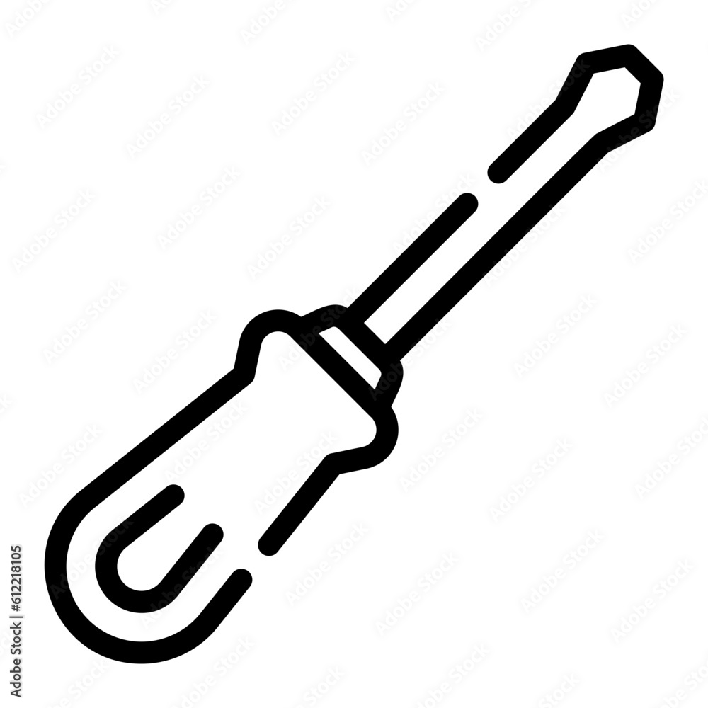 screwdriver Line Icon screwdriver Line Icon