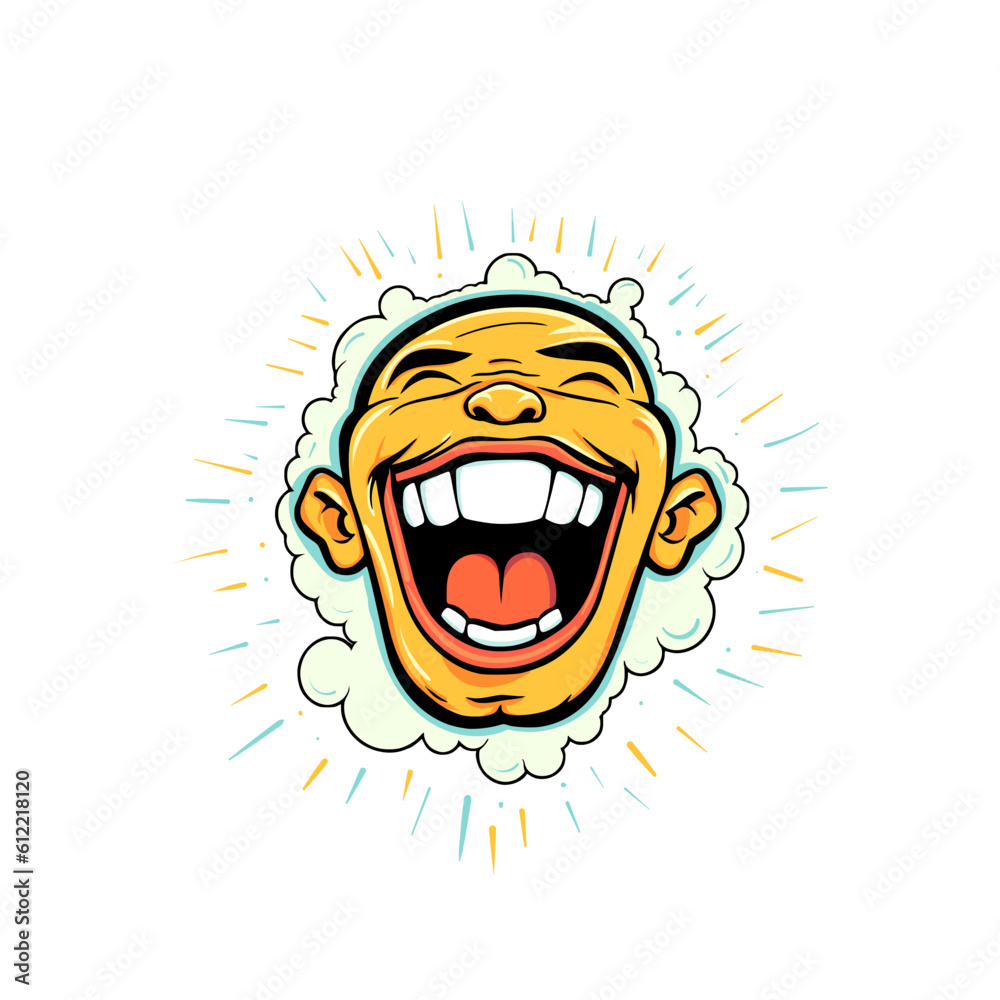 Cartoon Laughter: Vibrant Vector Illustrations of Joyful Characters