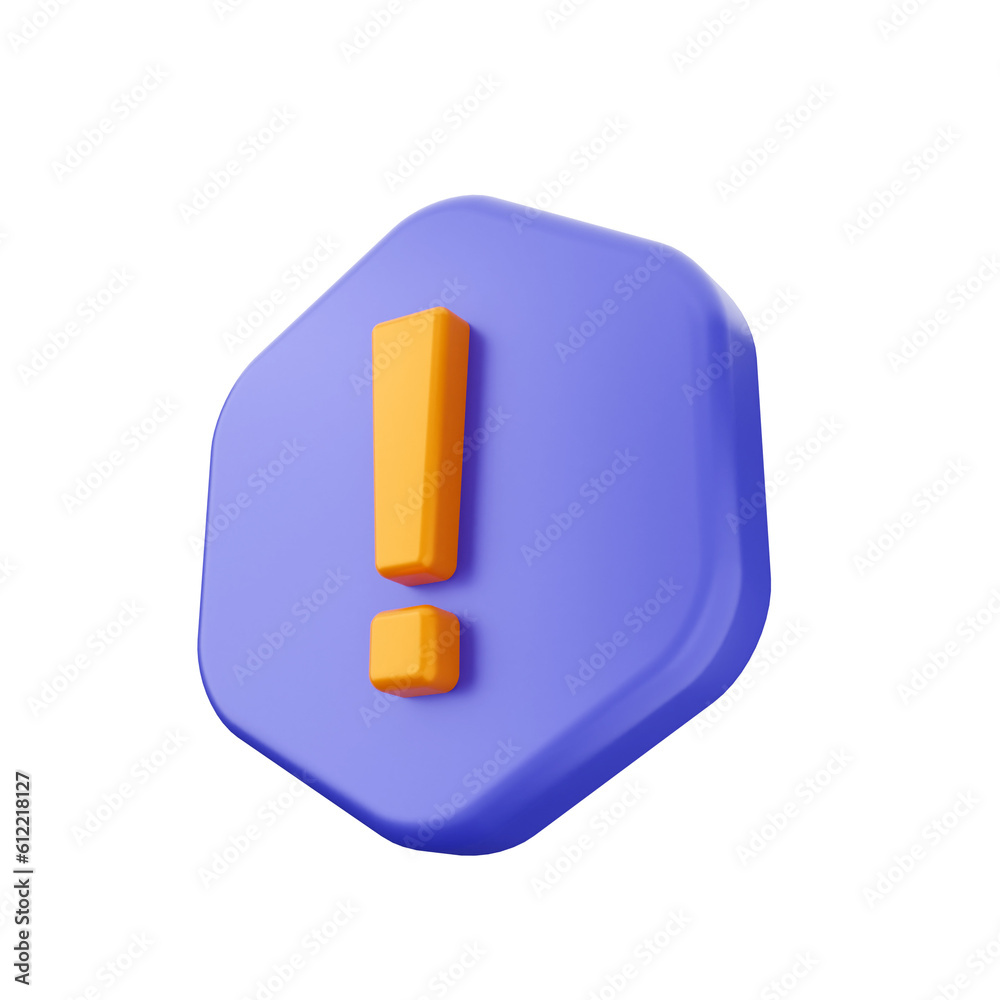 3d caution warning danger alert sing icon illustration render 3d caution warning danger alert sing icon illustration render