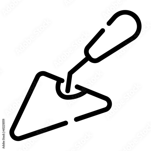 trowel Line Icon