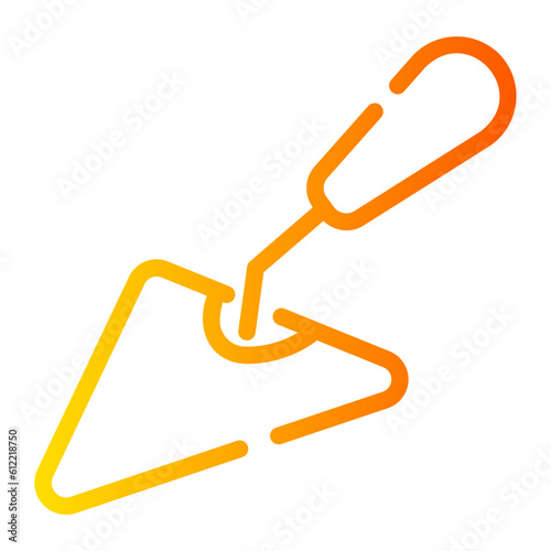 trowel Line Gradient Icon