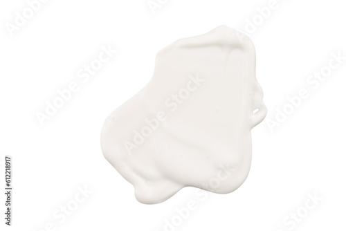 White lotion isolated. Cosmetic sample element