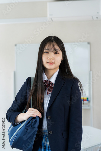 日本人女子学生のポートレート
