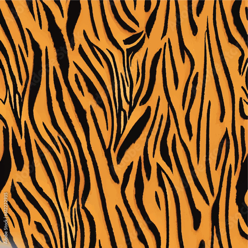 Tiger Stripe Skin Pattern Texture