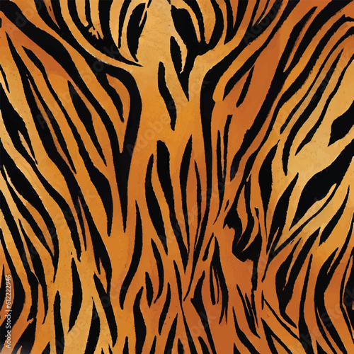 Tiger Stripe Skin Pattern Texture