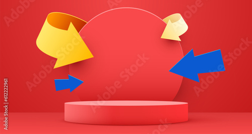 Abstract scene background. Product presentation, mock up, show cosmetic product, Podium, stage pedestal or platform.