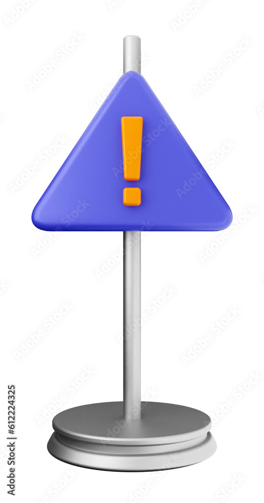 3d caution warning danger alert sing icon illustration render 3d caution warning danger alert sing icon illustration render