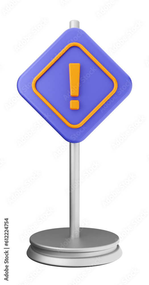 3d caution warning danger alert sing icon illustration render 3d caution warning danger alert sing icon illustration render