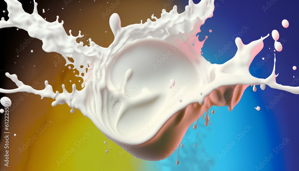milk layers splash, chromatic aberration milk layers splash, chromatic aberration