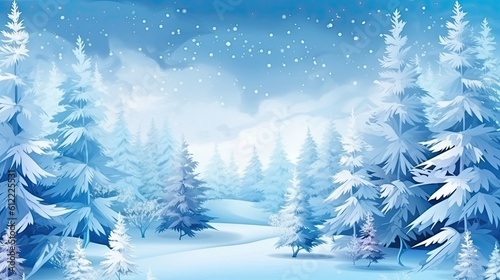Christmas winter background © neirfy