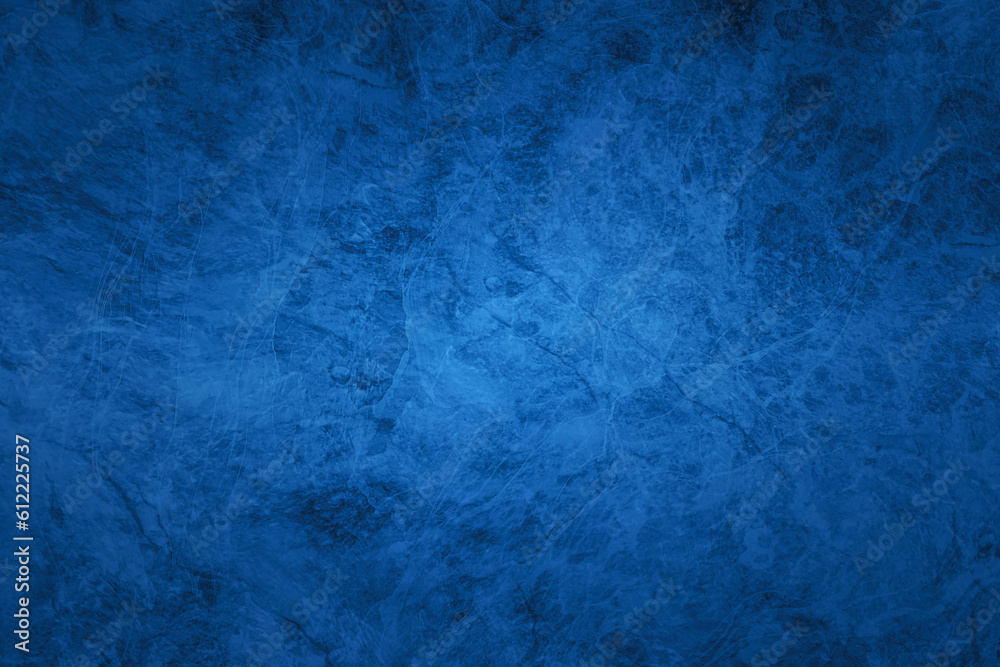 Cement wall background, dark blue gradient old wall pattern, blue abstract wall background, dark blue cement texture old wall pattern.