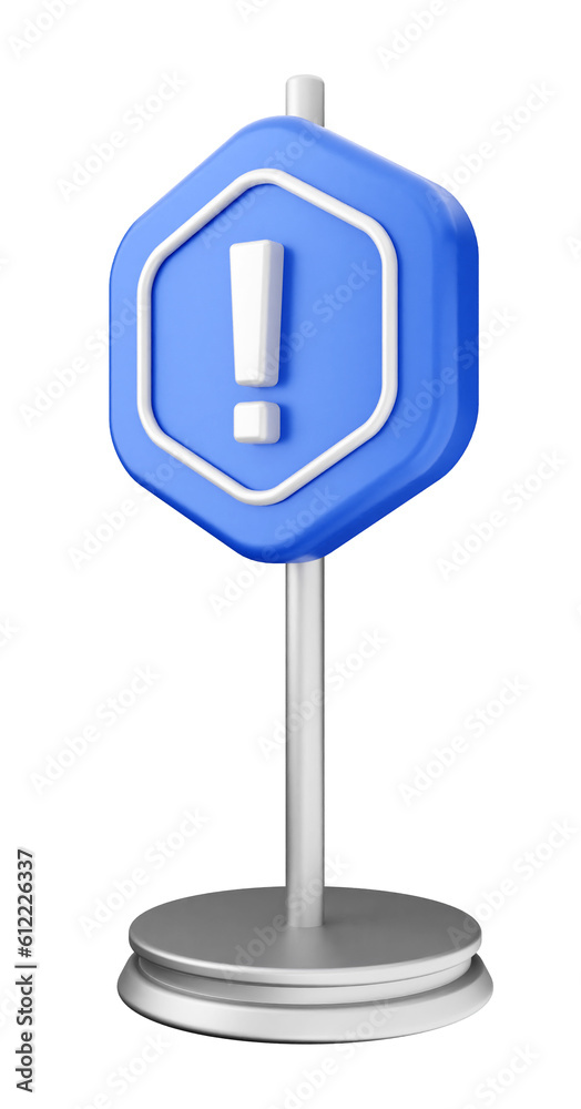 3d caution warning danger alert sing icon illustration render 3d caution warning danger alert sing icon illustration render