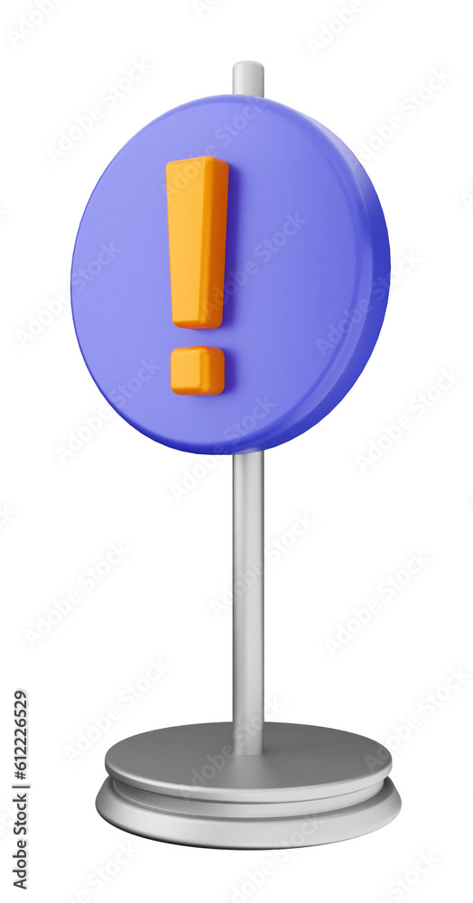 3d caution warning danger alert sing icon illustration render 3d caution warning danger alert sing icon illustration render