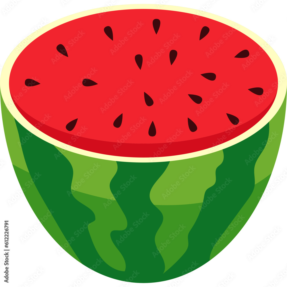 Watermelon Fruit Illustration-04 Watermelon Fruit Illustration-04