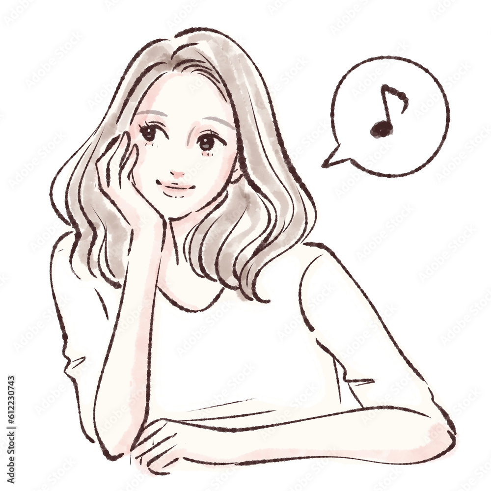 女性のイラスト素材 女性のイラスト素材