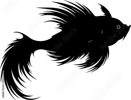 Cat fish silhuette image