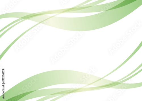 抽象的な緑の曲線 © メガネ