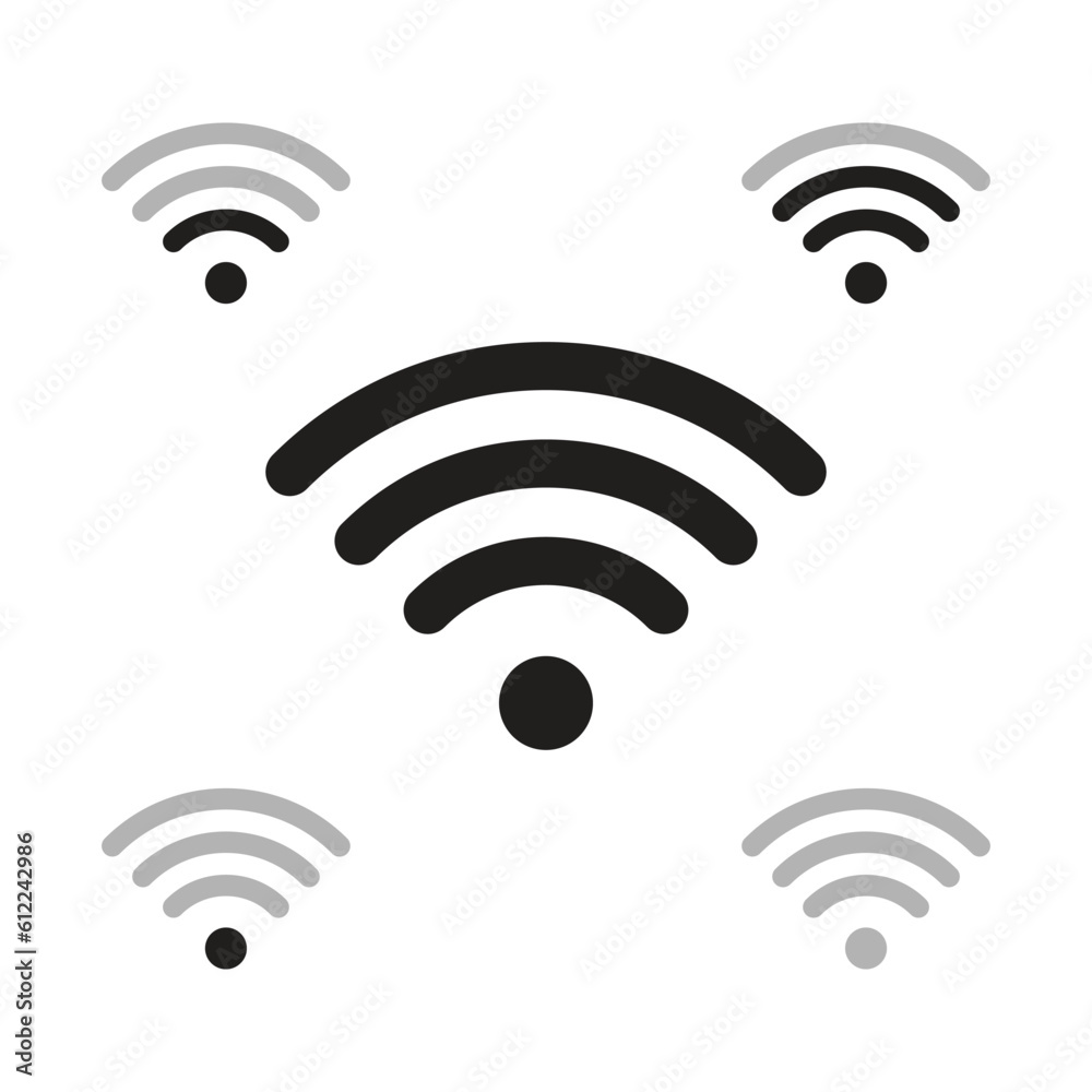 wifi icon set vector