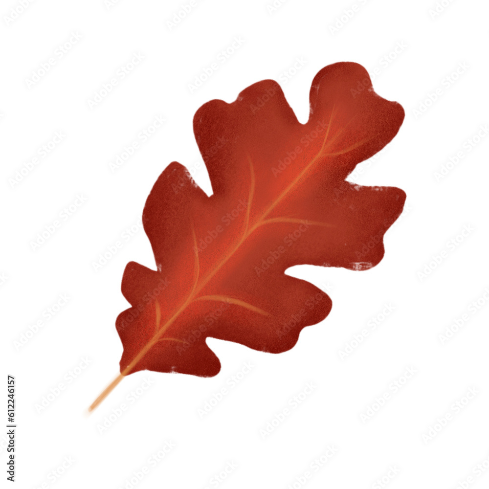 Obraz premium Autumn leaves in watercolor style. PNG
