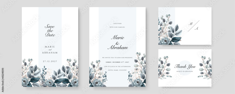 Beautiful hand drawn white and dark grey floral background and frame design