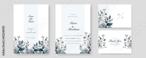 Beautiful hand drawn white and dark grey floral background and frame design © SyahCreation