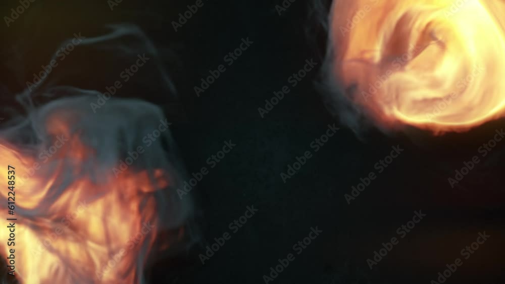 Swirls of flame spinning in a magical vortex. 3d rendering loop animation 4K Swirls of flame spinning in a magical vortex. 3d rendering loop animation 4K