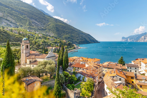 Photographie View over Torbole, Lago di Garda, Trentino, Italy