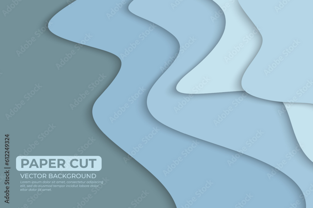 Bright color paper cut background design Bright color paper cut background design