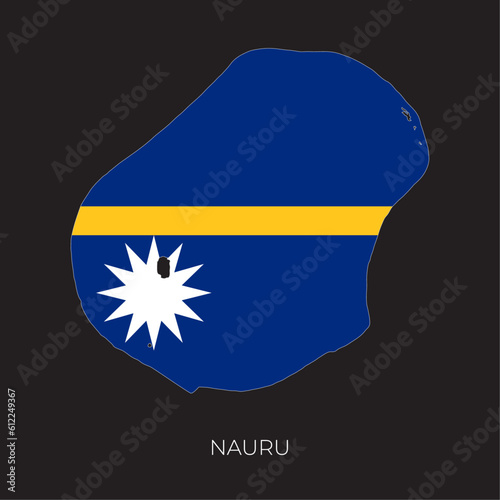 Free Download Nauru map and flag. Detailed silhouette vector illustration - GFXLoad