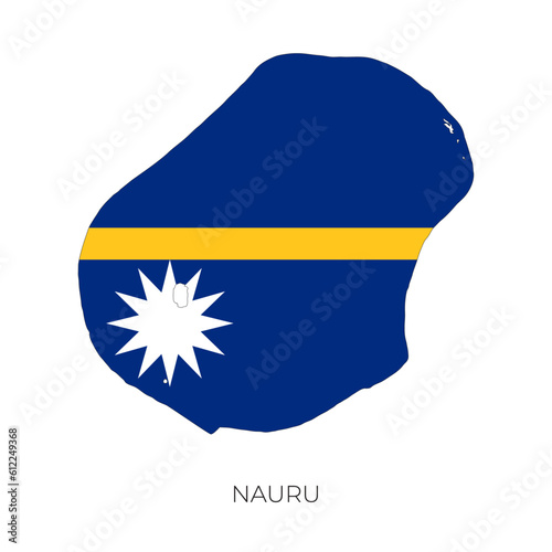 Free Download Nauru map and flag. Detailed silhouette vector illustration - GFXLoad