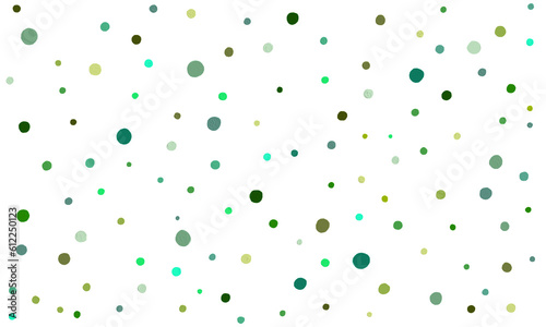 Green Dots Pattern Hand Drawn Art Polka Dot Abstract Background