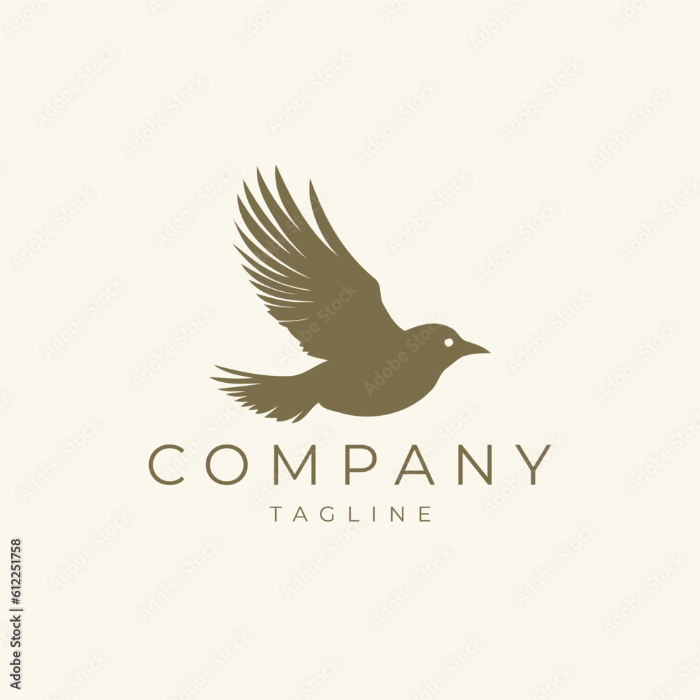 Obraz premium Bird logo design vector illustration