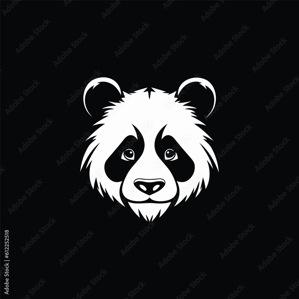 Panda head logo design vector illustration Panda head logo design vector illustration