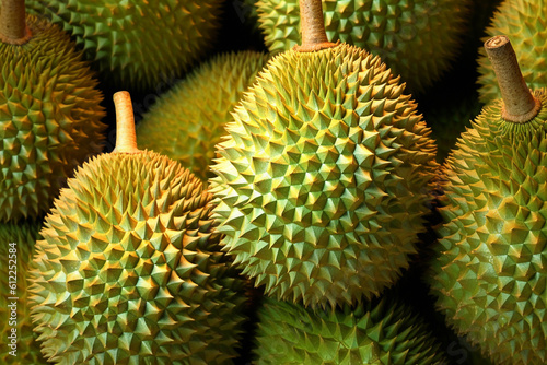 Durian Tropical Fruit Portrait AI Generated