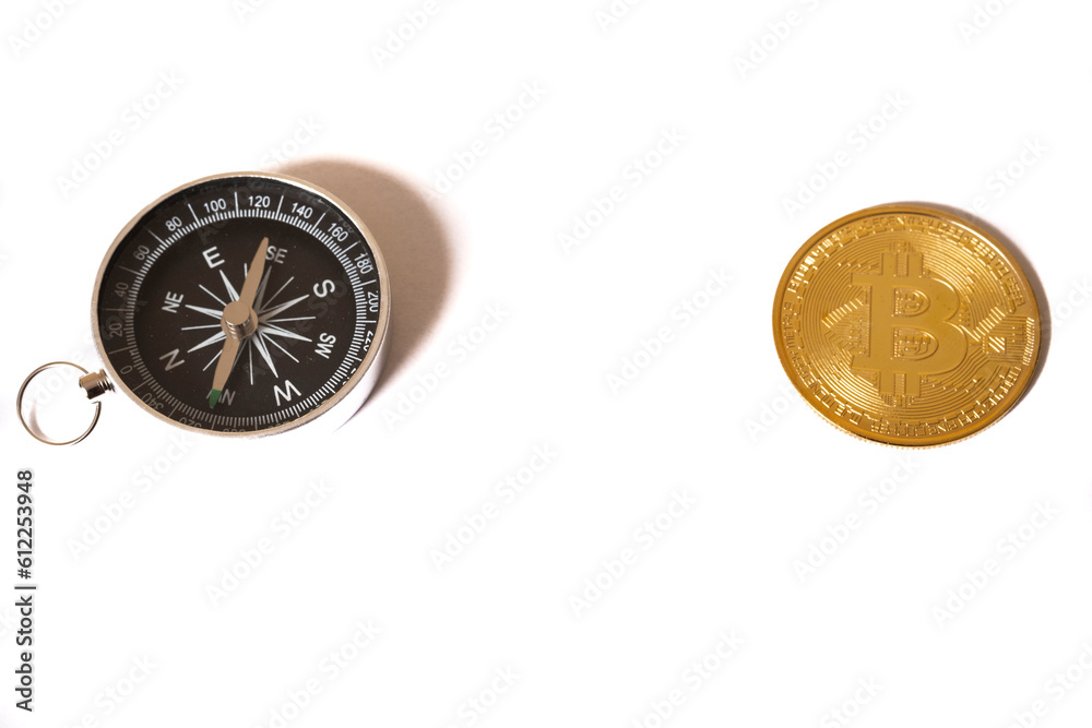 Bitcoin coin on computer background.The concept of investing in bitcoin and cryptocurrency. Cryptocurrency coins bitcoin. The dynamics of bitcoin rates. Trading on the cryptocurrency exchange. Bitcoin coin on computer background.The concept of investing in bitcoin and cryptocurrency. Cryptocurrency coins bitcoin. The dynamics of bitcoin rates. Trading on the cryptocurrency exchange.