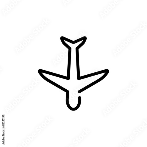 transportation airplane sign symbol vector