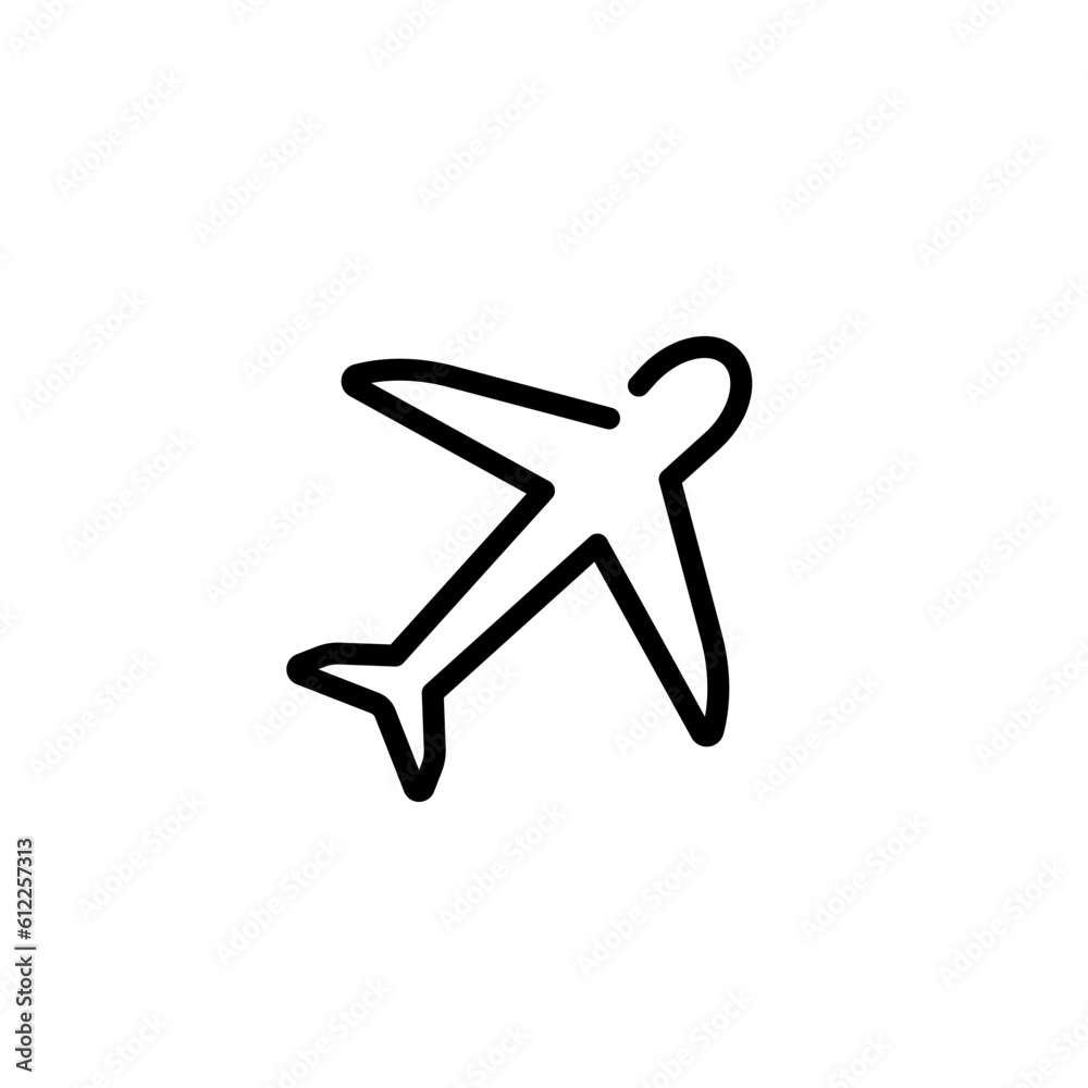 transportation airplane sign symbol vector transportation airplane sign symbol vector