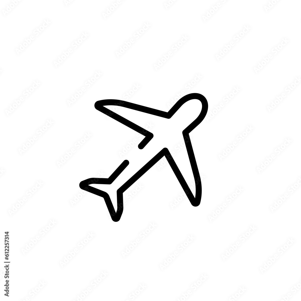 transportation airplane sign symbol vector transportation airplane sign symbol vector