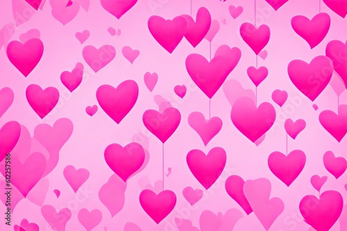 Seamless pattern with hearts