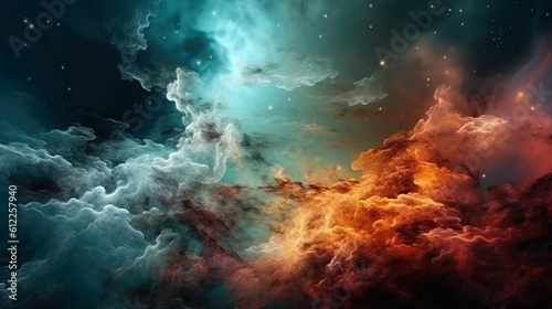 Cosmic nebula background, cosmic energy, supernova, galaxy, cosmos, wallpaper © Lite
