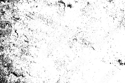 Vector grunge texture. Black and white vintage old wall effect.