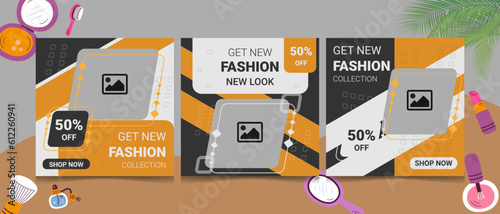 Get new fashion collection sale offer price only top 5 supper fashion business design element for sexy women free home delivery women only buy bundle package social media post idea template 2023.