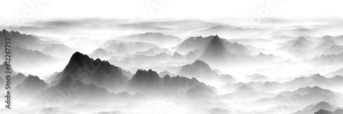 misty mountain landscape