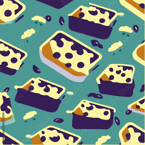 cute simple moussaka pattern, cartoon, minimal, decorate blankets, carpets, for kids, theme print design
