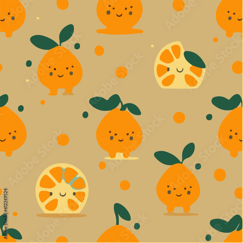 cute simple tangerine pattern, cartoon, minimal, decorate blankets, carpets, for kids, theme print design
