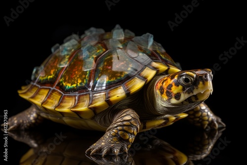 Crystal turtle animal. Generate Ai