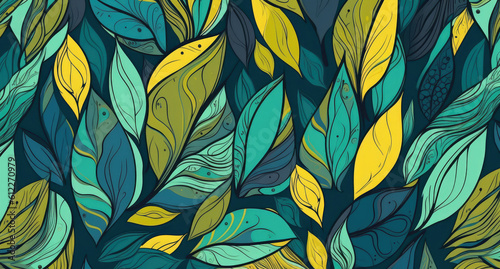 decorative pattern colorful background, generative AI