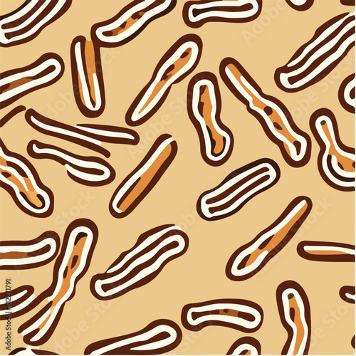 cute simple churros pattern, cartoon, minimal, decorate blankets, carpets, for kids, theme print design
